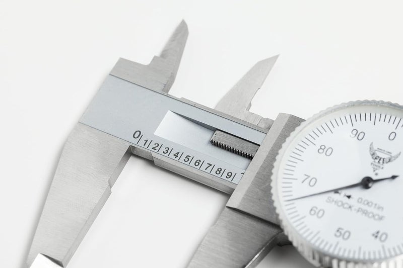 PEC TOOLS PEC Dial Caliper 0-6 Inch, Stainless Steel Precision Measuring Tool with Shock-Proof Dial, High Accuracy ±0.001" - Image 3